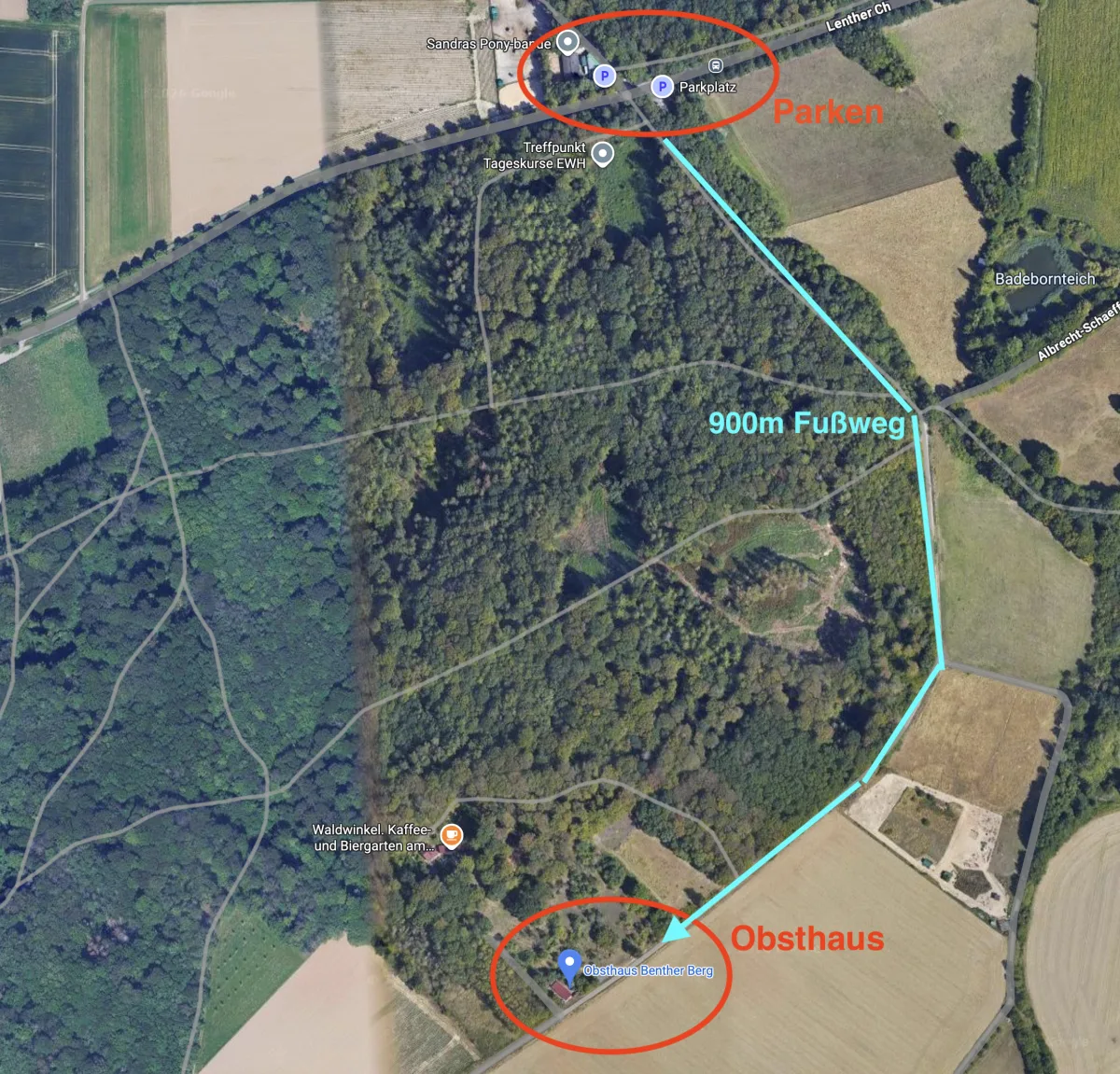 Anfahrt & Parken Obsthaus